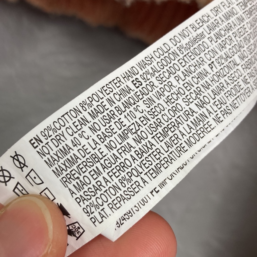 Forever 21 Peachy Pink Long Sleeve Open Knit Crop Top Sweater Size Small - Picture 6 of 8